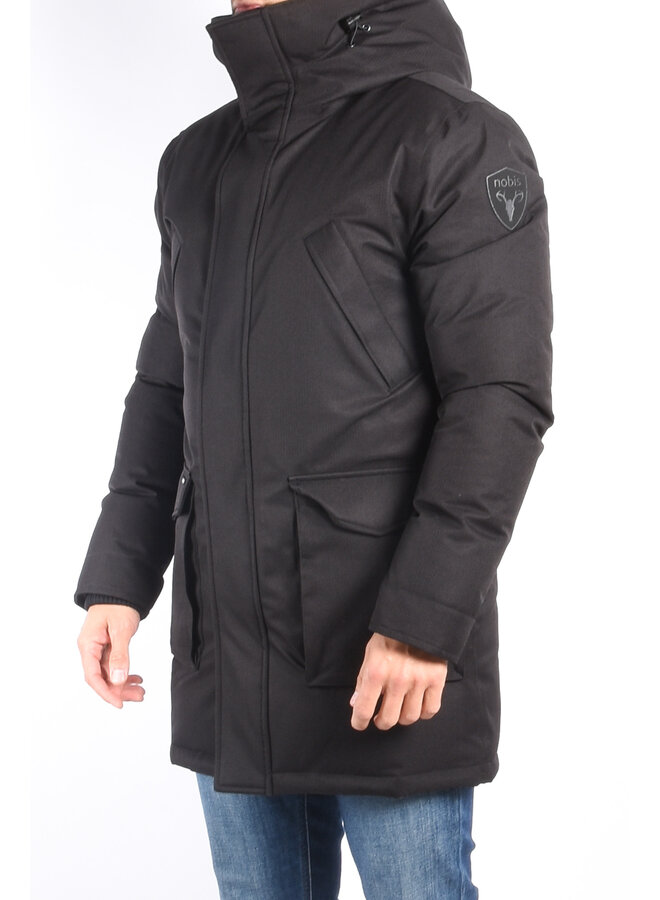 NOBIS - Travis CH Mid Length Parka - Black