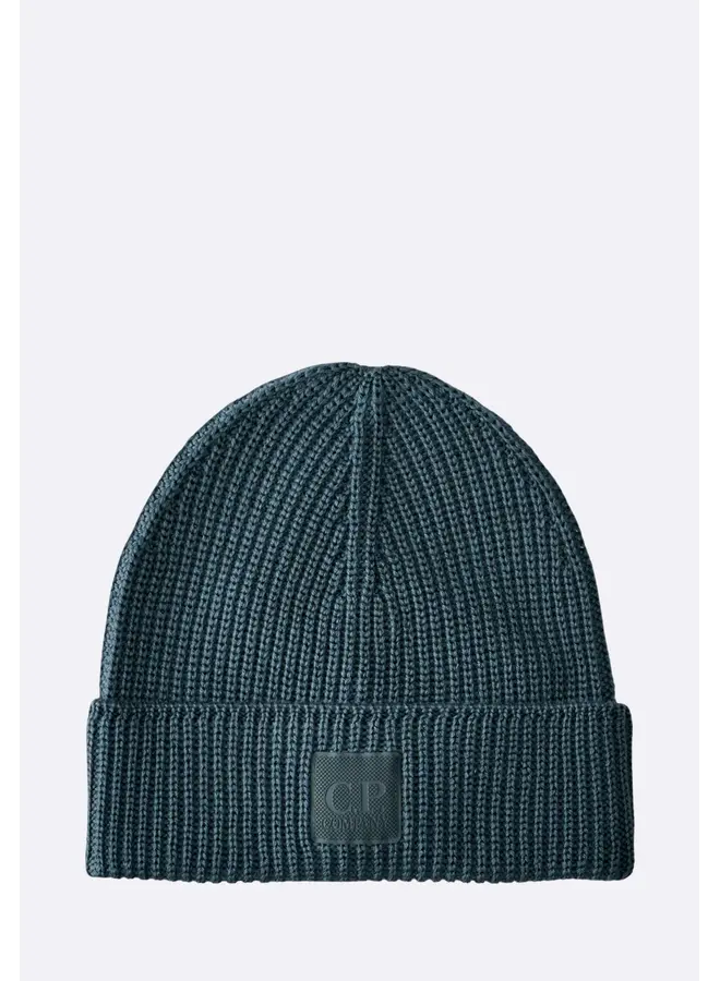 CP Company Metropolis Series Extrafine Merino Wool Hat Orion Blue