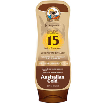 Australian Gold SPF 15 Tělové mléko s bronzerem