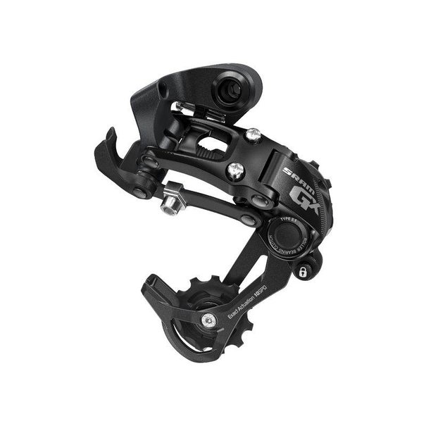 SRAM ACHTERDERAILLEUR GX TYPE 2.1  LANGE KOOI IN ZWART MET 10 VERSNELLINGEN