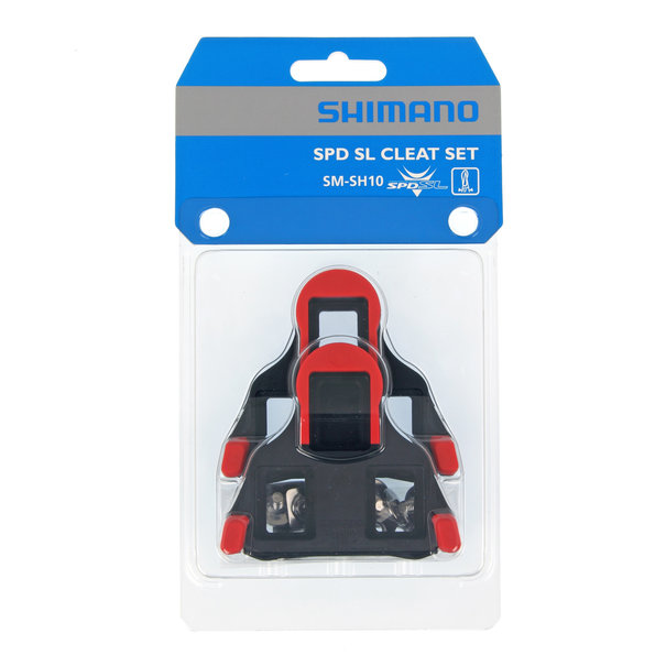 SHIMANO SCHOENPLAAT SPD SL ROOD  0 GRADEN SPELING