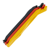 BTL-81 EASYLIFT BANDENLICHTERS IN ZWART/ROOD/GEEL  (3 STUKS)