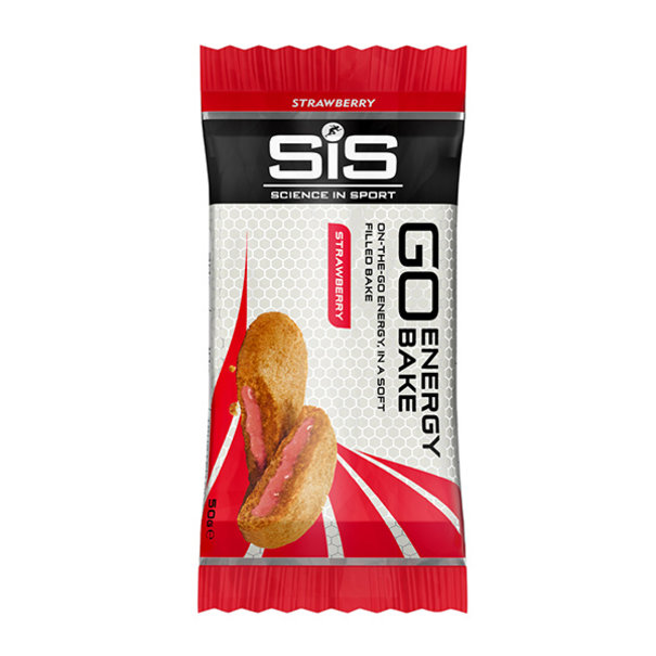 SCIENCEINSPORT GO ENERGY BAKE BAR 50 GRAM MET STRAWBERRY SMAAK