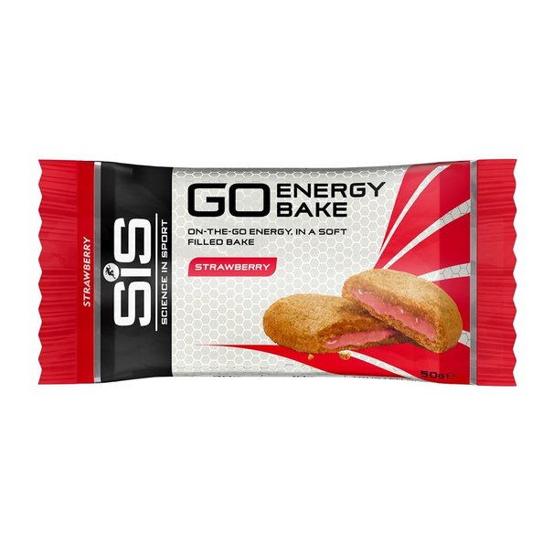 SCIENCE IN SPORT GO ENERGY BAKE BAR 50 GRAM MET STRAWBERRY SMAAK