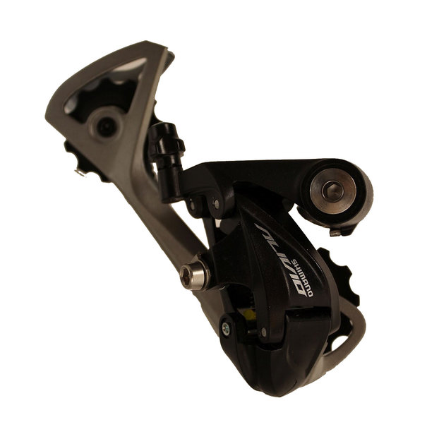 SHIMANO ACHTERDERAILLEUR ALIVIO IN HET ZWART MET 9 VERSNELLINGEN