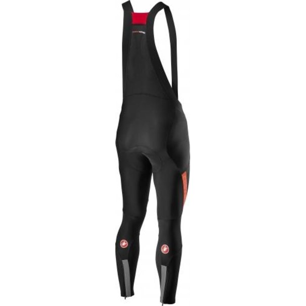 CASTELLI SORPASSO ROS BIBTIGHT IN BLACK/FIERY RED