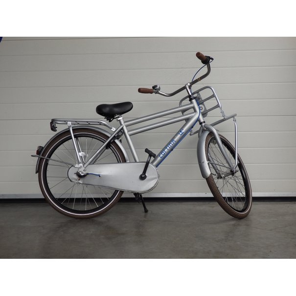 CORTINA Gebruikte Transport jongensfiets van 24 inch in zilvergrijs met 3 versnellingen