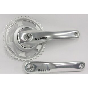 CRANKSET ALUMINIUM ORIGINEEL 38T ZILVER