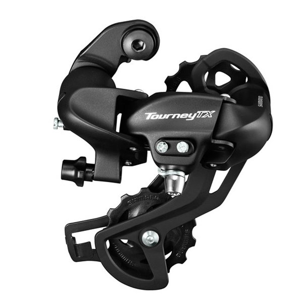 SHIMANO ACHTERDERAILLEUR TOURNEY TX80 IN ZWART MET 8 VERSNELLINGEN