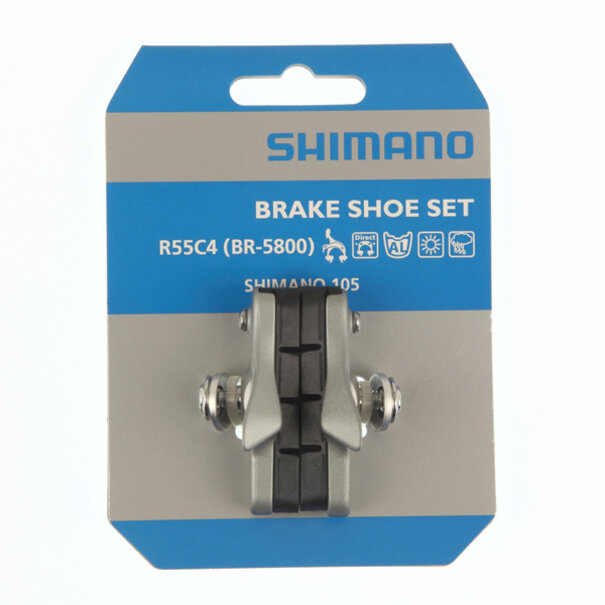 SHIMANO REMBLOKSET R55C4 BR-5800 ZILVER