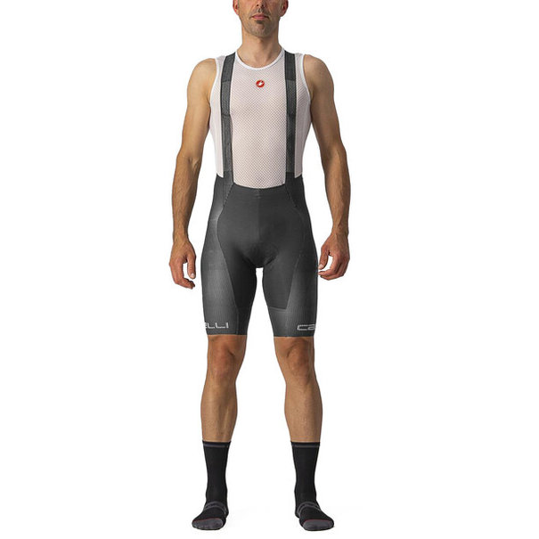 CASTELLI FREE AERO RC PRO BIBSHORT IN DARK GRAY/WHITE