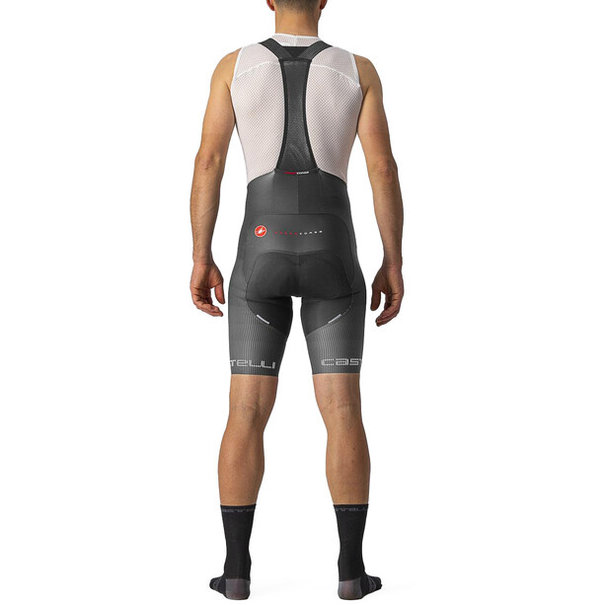 CASTELLI FREE AERO RC PRO BIBSHORT IN DARK GRAY/WHITE