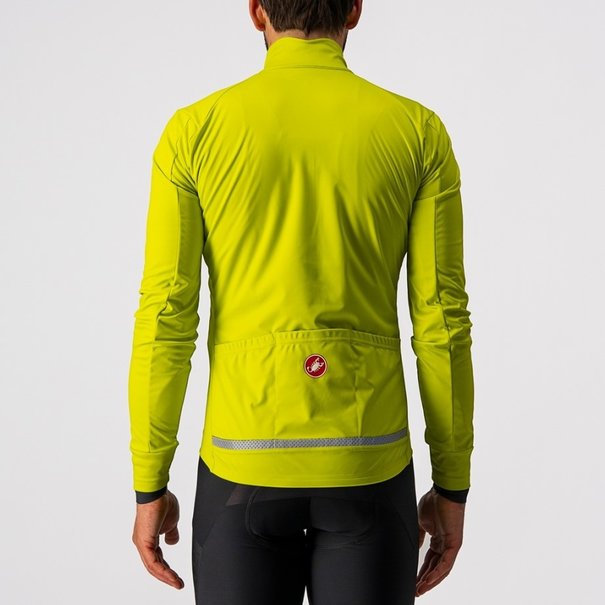 CASTELLI GO JACKET IN CHARTREUSE / DARK GREY