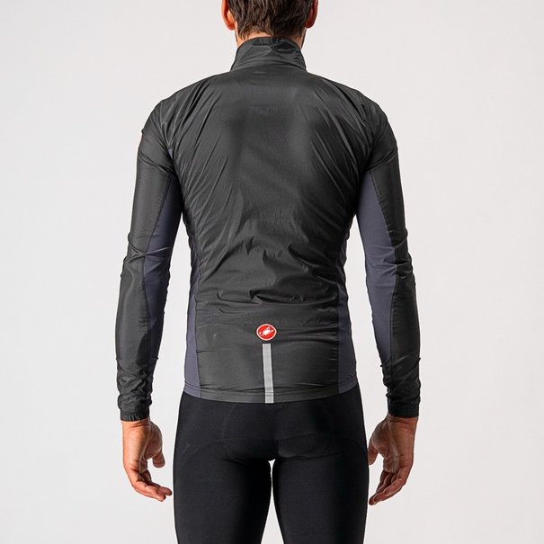 CASTELLI SQUADRA STRETCH JACKET IN LIGHT BLACK/DARK GRAY