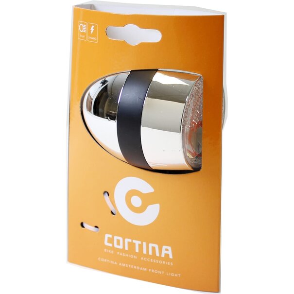 CORTINA KOPLAMP AMSTERDAM DYNAMO CHROOM/ZWART CORTINA