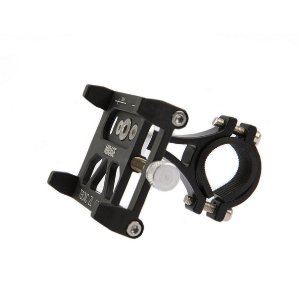 MIRAGE TELEFOONHOUDER ALU M/BRACKET BLACK MIRAGE