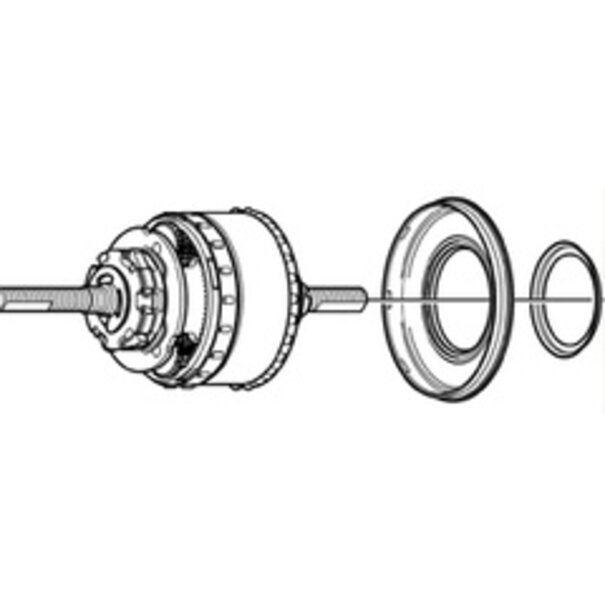 SHIMANO BINNENWERK NEXUS 8V SG-8R22 184MM SHIMANO