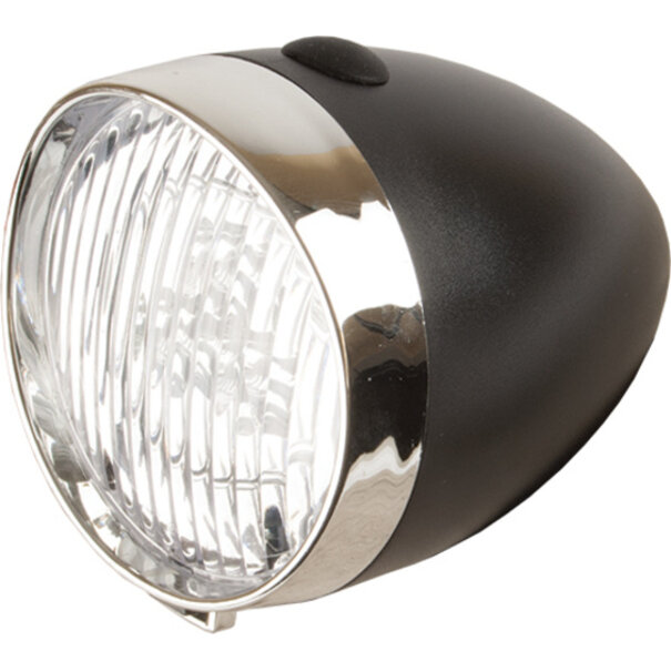 XLC KOPLAMP XLC WP RETRO HOLL LED BATT BALH ZWART