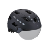 BHE-163 DISTRICT LED FACESHIELD HELM M/L 54-60CM IN MAT ZWART