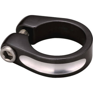 ZADELPENKLEM 31.8MM ALU ZWART