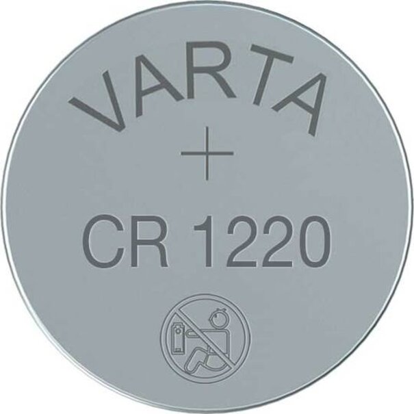 VARTA BATTERIJ CR1220 KNOOP IN ZILVER