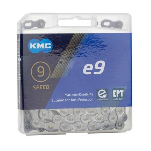 KMC KETTING 9V 11/128 E9 EPT 136 IN ZILVER