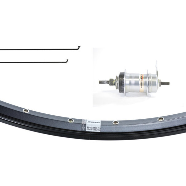 GAZELLE WIEL ACHTER 28 INCH VISION R3 IN 001 BLACK