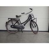 Gebruikte transport 24 inch damesfiets mat zwart 3 versnellingen