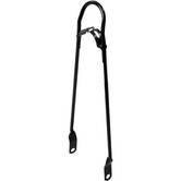 SPATBORDSTANG ACHTER BUMPER 26INCH IN MAT ZWART