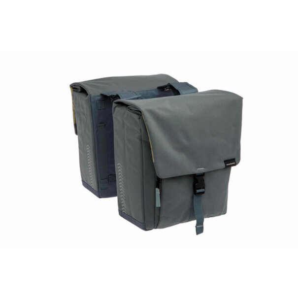 NEW LOOXS DUBBELE TAS TULUM DOUBLE GREY GREEN 32L