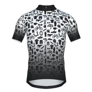GEJO ICONS SHIRT ZWART/WIT