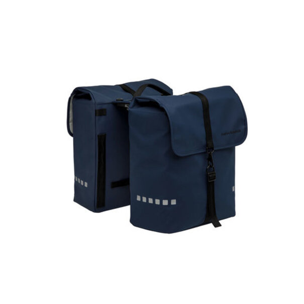 NEW LOOXS DUBBELE FIETSTAS ODENSE DOUBLE MIK-SYSTEEM IN DARK BLUE 39L