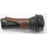 HANDVAT LINKS BASIS 100MM IN BRUIN MET DRAAIBEL