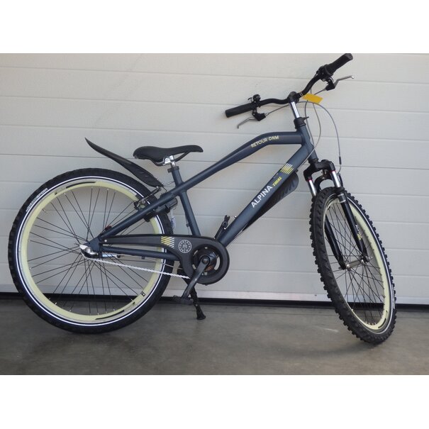 ALPINA Gebruikte trial jongens 24inch in blauw dnm met 3 versnellingen