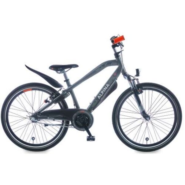 ALPINA TRIAL JONGENS 24INCH  IN SPACE GREY MATT MET 3 VERSNELLINGEN