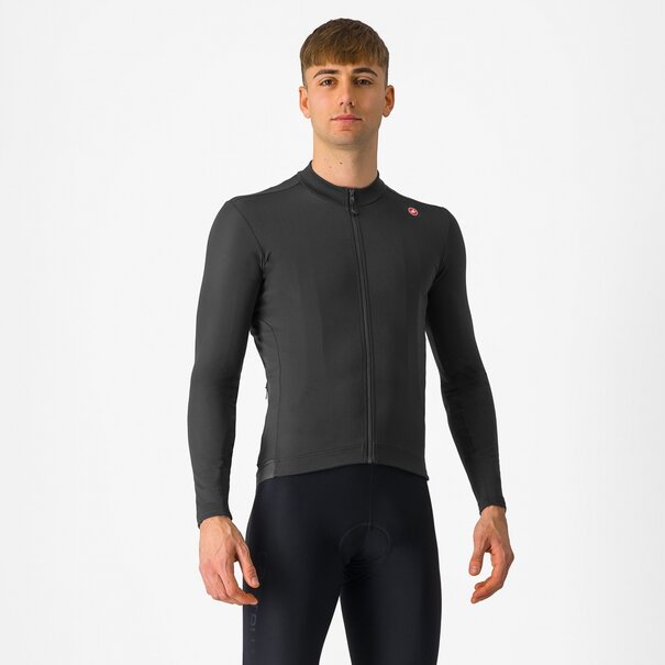 CASTELLI ESPRESSO THERMAL JERSEY-LIGHT BLACK-XXL