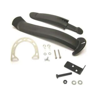 Spatbordset 24 of 26 inch zwart kunststof