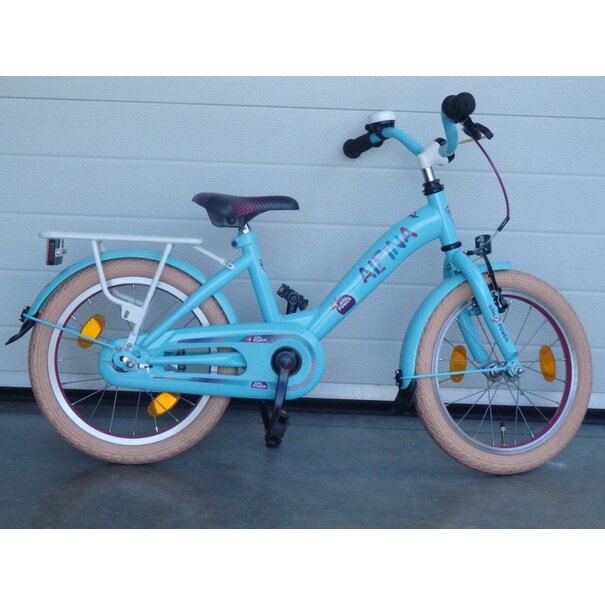 Alpina girlpower meisjes 16 inch aruba blue gebruikt
