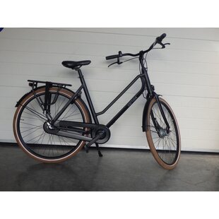 Foss dames fiets 57cm zwart handremmen en 7 versnellingen gebruikt