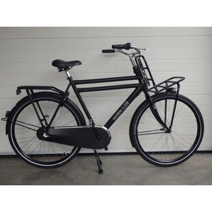 transport u4 r3 herenfiets 61cm zwart mat gebruikt