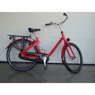 Mpb rood dames 49 cm rood remnaaf 26 inch wielen gebruikt