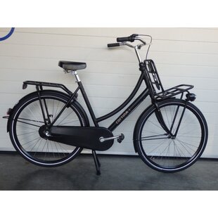 transport u4 dames 57cm mat zwart 3 versnellingen en terugtraprem gebruikt