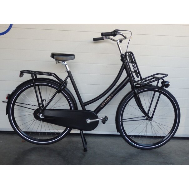 Cortina transport u4 dames 57cm mat zwart 3 versnellingen en terugtraprem gebruikt