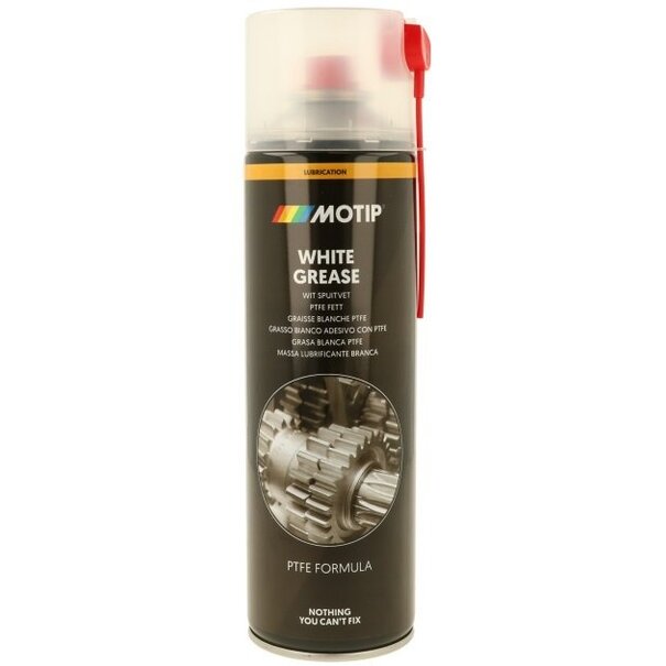 MOTIP OLIE WIT SPUITVET / WHITE GREASE 500 ML SPUITBUS