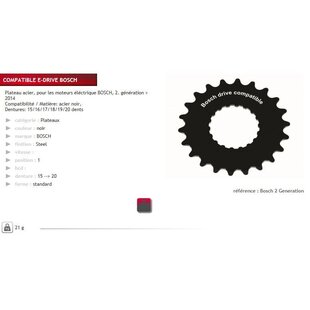 KETTINGWIEL SL 16T BOSCH