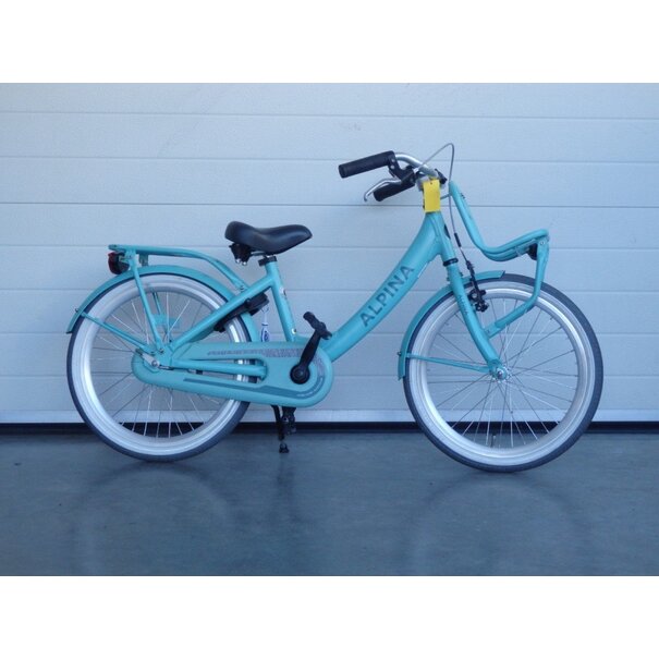 Alpina gebruikte clubb meisjes fiets 20 inch soft mint met terugtraprem