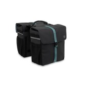 DOUBLE PANNIER MIK BLACK GREEN DUBBELE TAS