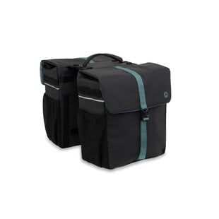 DOUBLE PANNIER MIK BLACK GREEN DUBBELE TAS