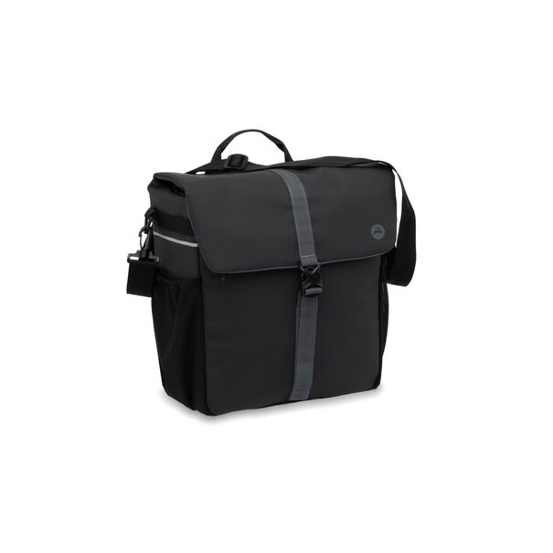 gazelle ENKELE PANNIER MIK BLACK GREY TAS