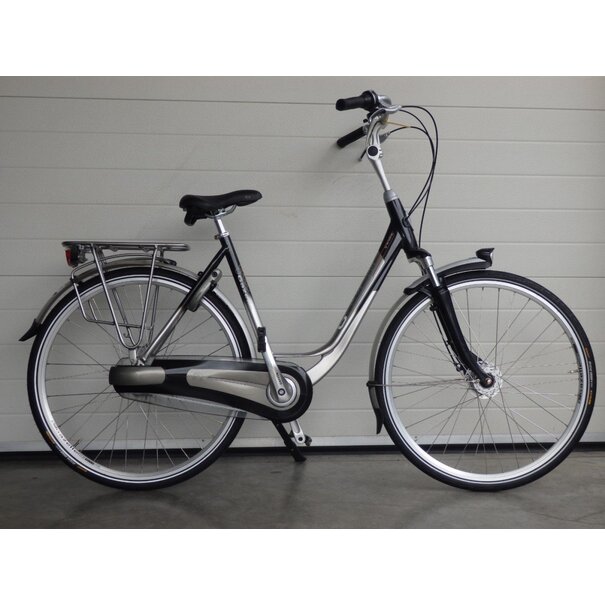 Gazelle grenoble c7 dames 53 cm gebruikt in de kleur zwart
